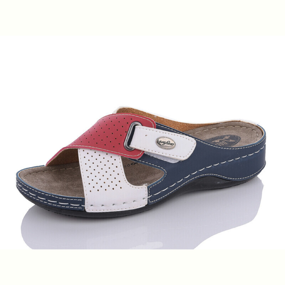 Шлепки Sali-2 106 white-red