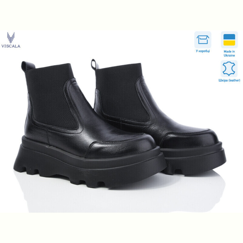 Ботинки Viscala 27927 чорний к. Ботинки Viscala 27927 чорний к.