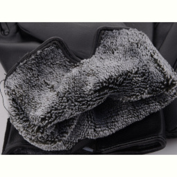 Перчатки RuBi R106Ж кожзам-махра black