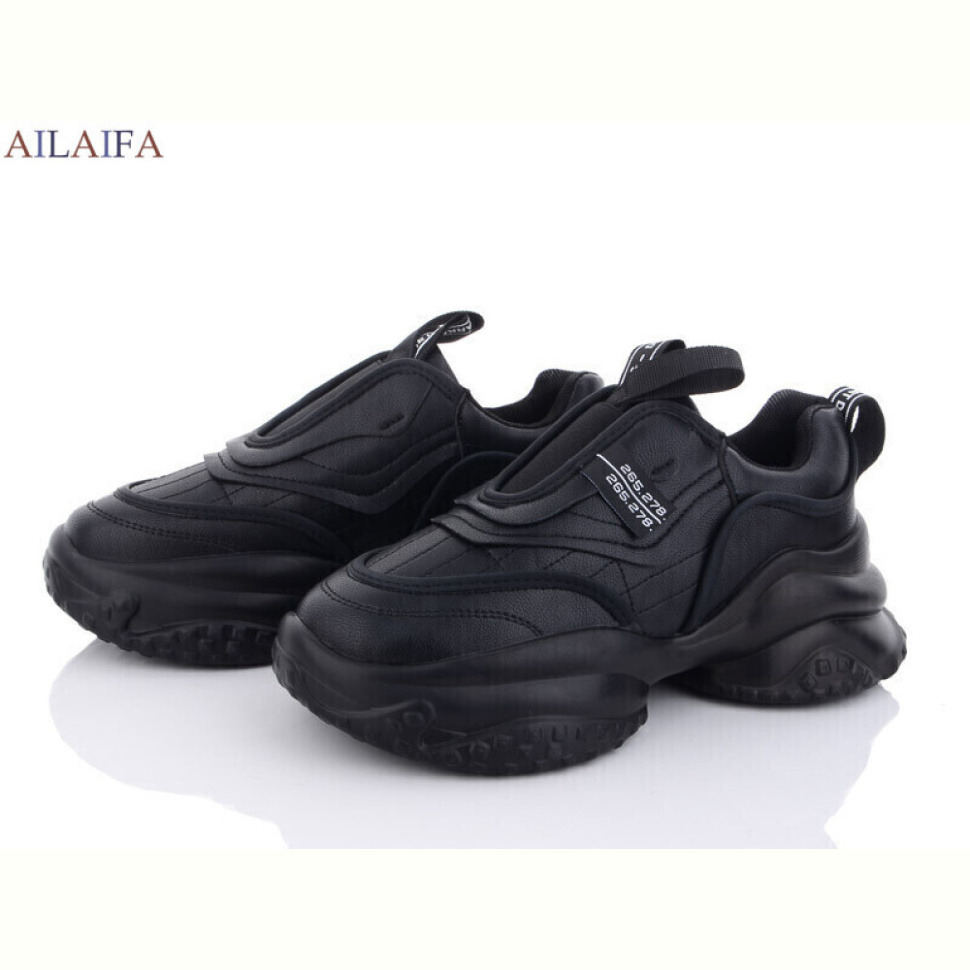 Кроссовки Ailaifa 8117 black піна