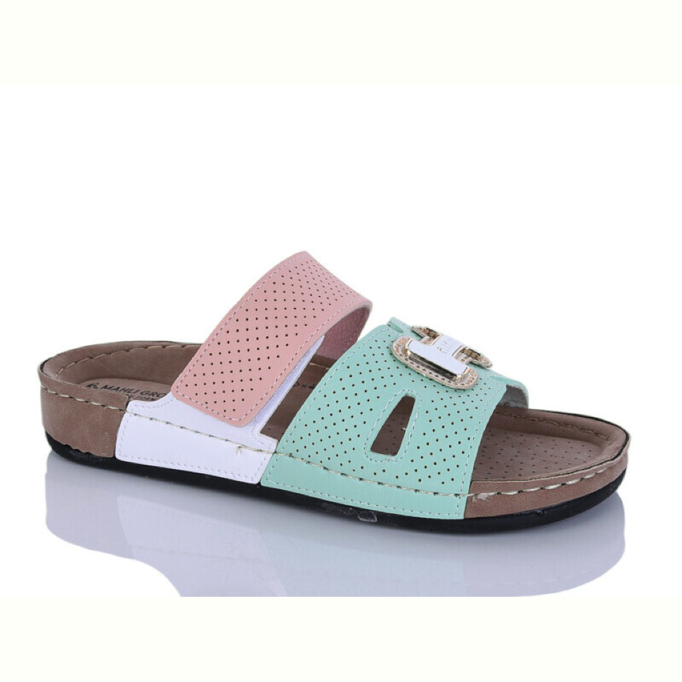 Шлепки Sali-2 06-59 зелений к.