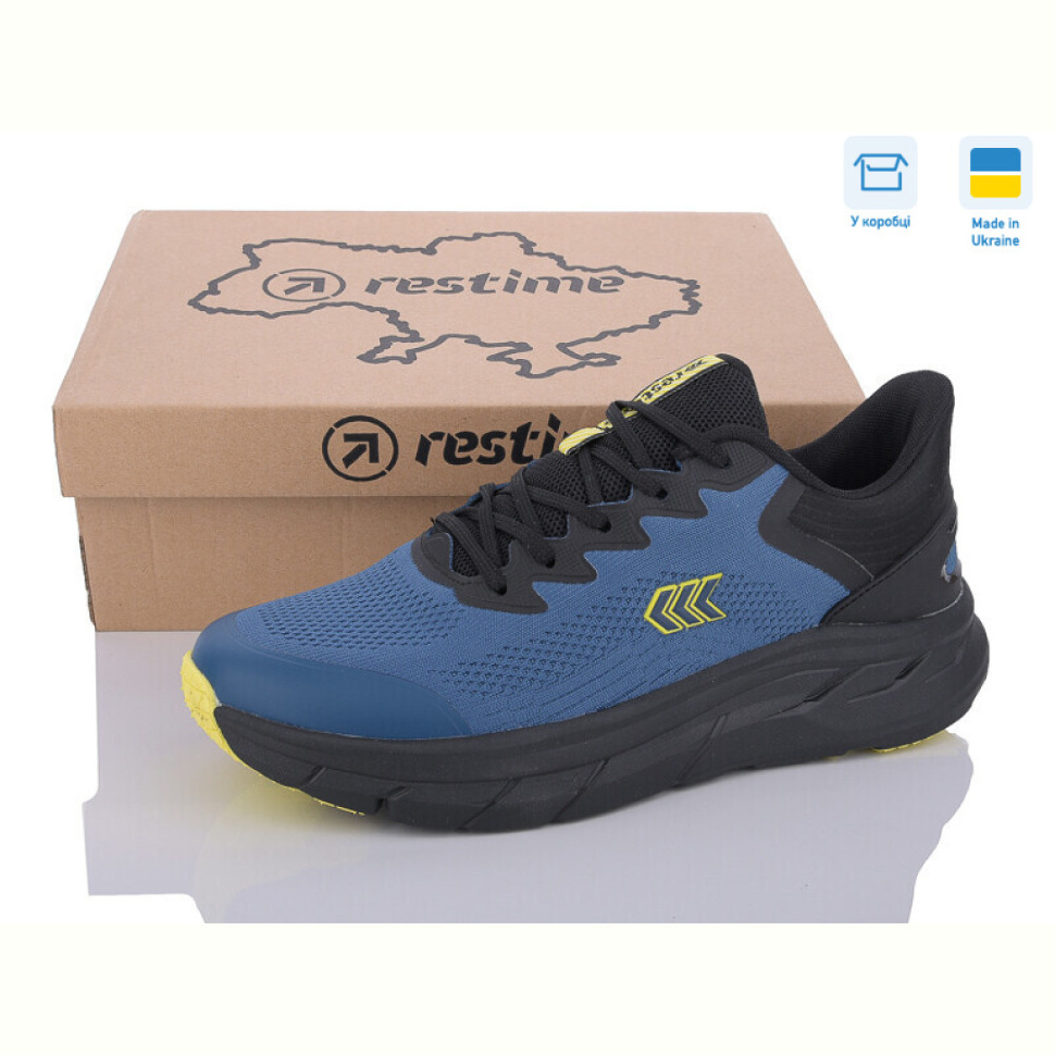 Кроссовки Restime EML24028 navy-yellow