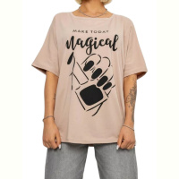 Футболка Massmag 6605 бежевий