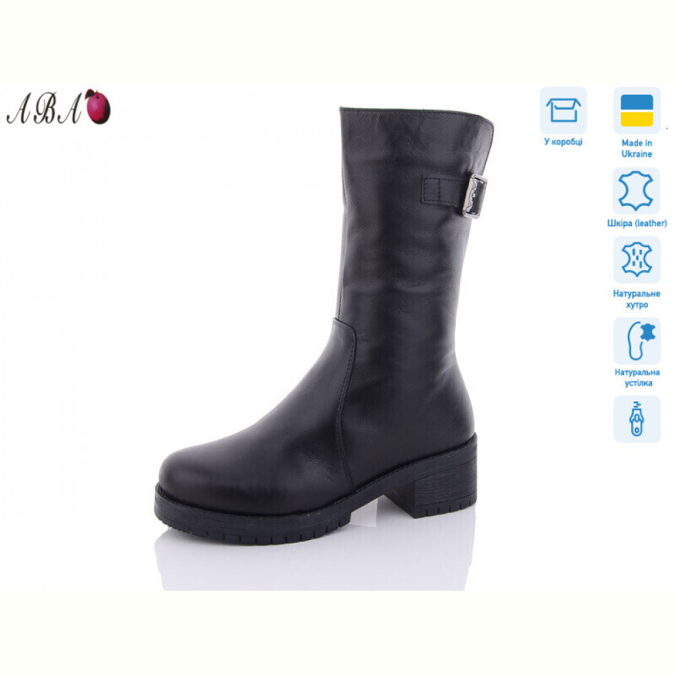 Сапоги Aba 628 чорний