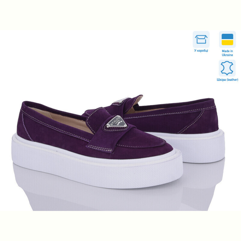 Слипоны G-Aira 606 фіолет под заказ Слипоны G-Aira 606 фіолет под заказ