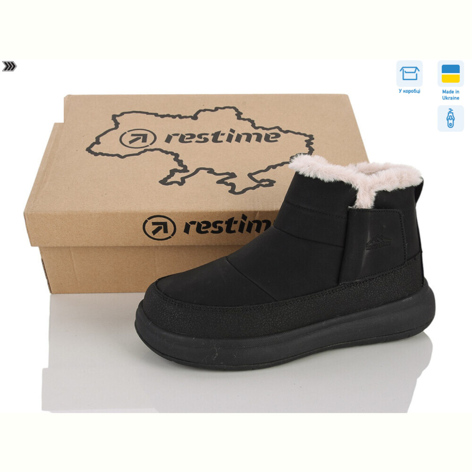 Ботинки Restime AWZ26808 black