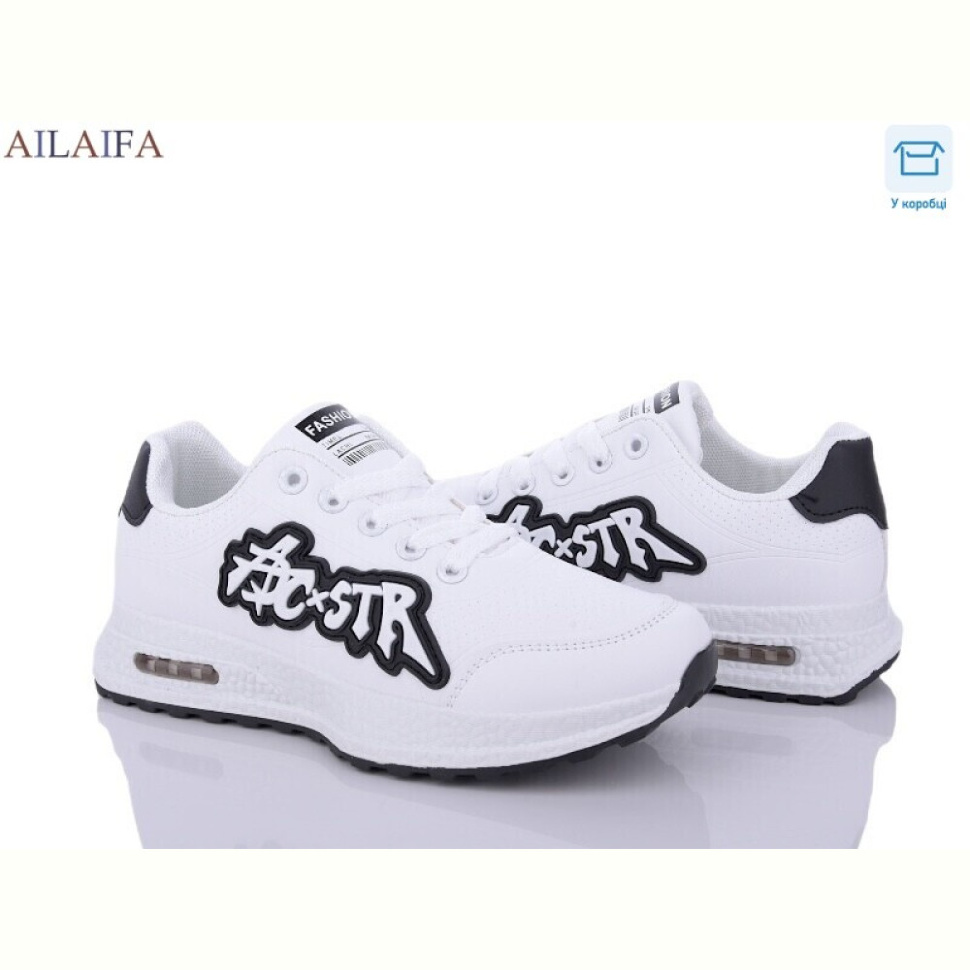 Кроссовки Ailaifa 6659 white-black