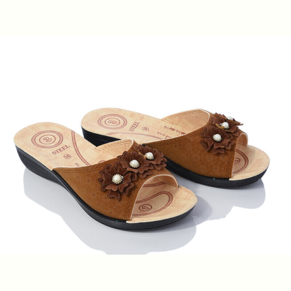 Шлепки DeMur W26-052-6 beige
