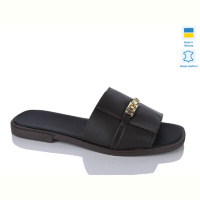 Шлепки Sali 18 шоколад к.