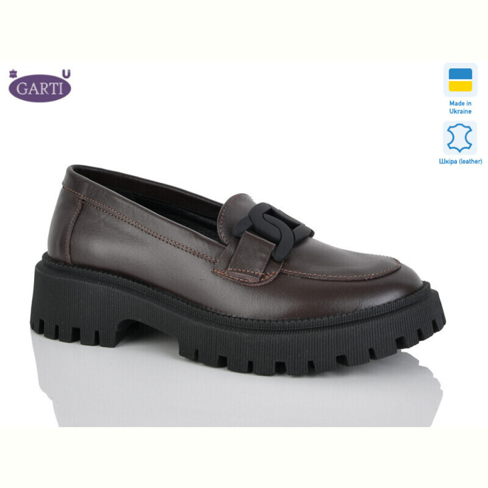 Туфли Garti 417 корич шкіра