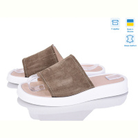 Шлепки Мрія 129 коричневий з.