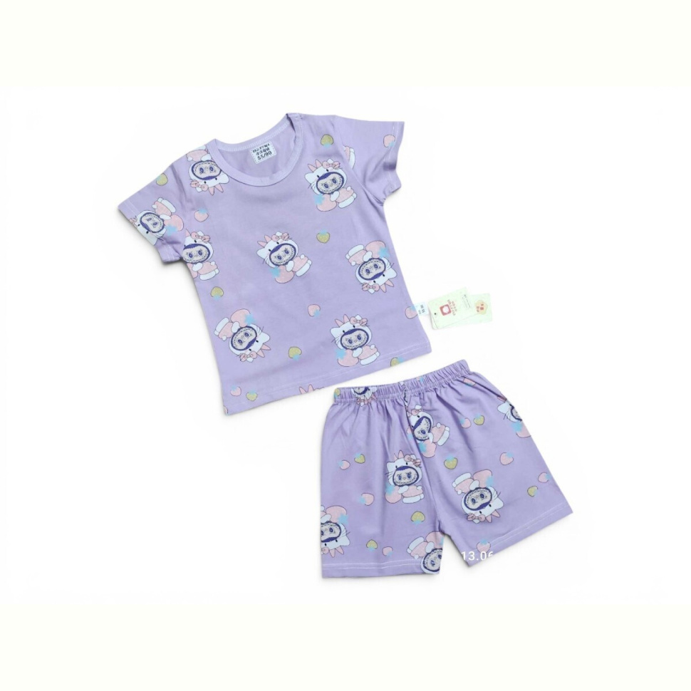 Костюм Kids-modnik 261920 комплект футболка-шорти бузково-білий