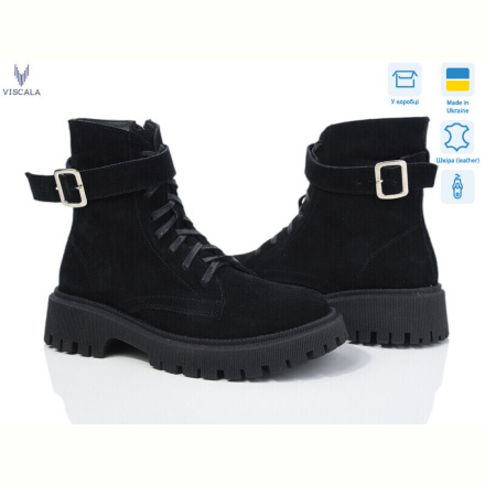 Ботинки Viscala 27101 чорний з.