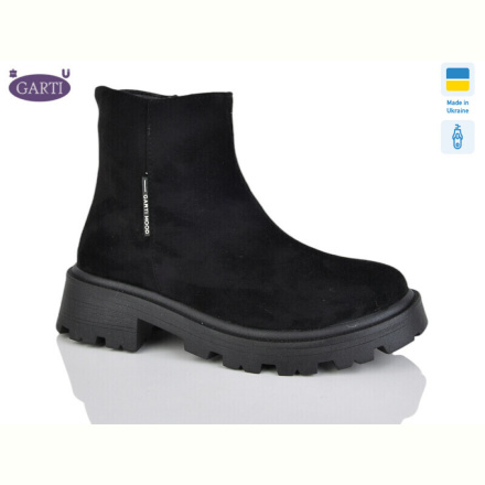 Ботинки Garti 346 чорний замш