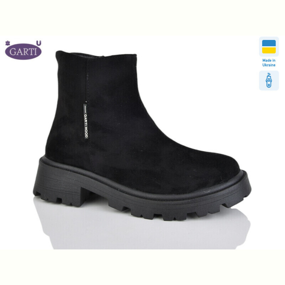 Ботинки Garti 346 чорний замш