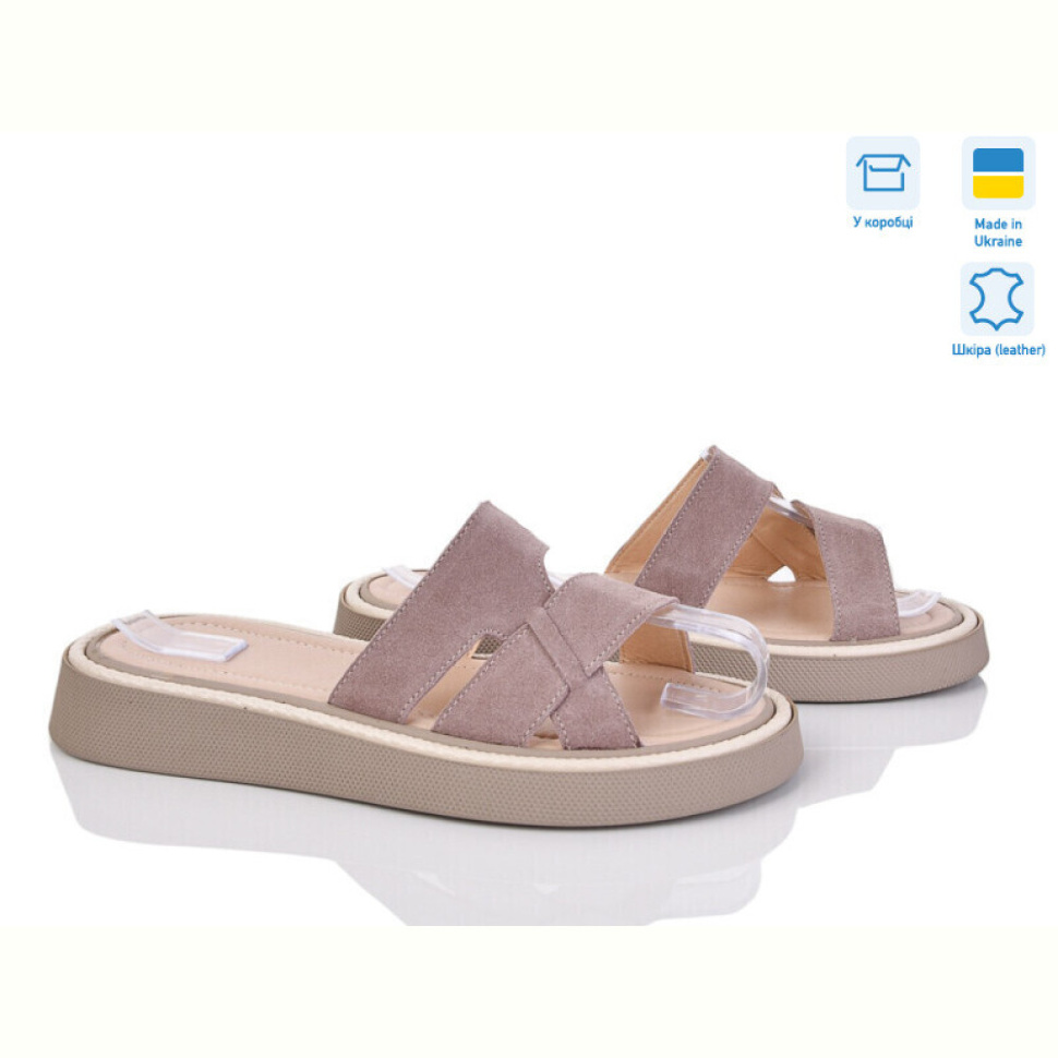 Шлепки G-Aira 6294 коричневий з.