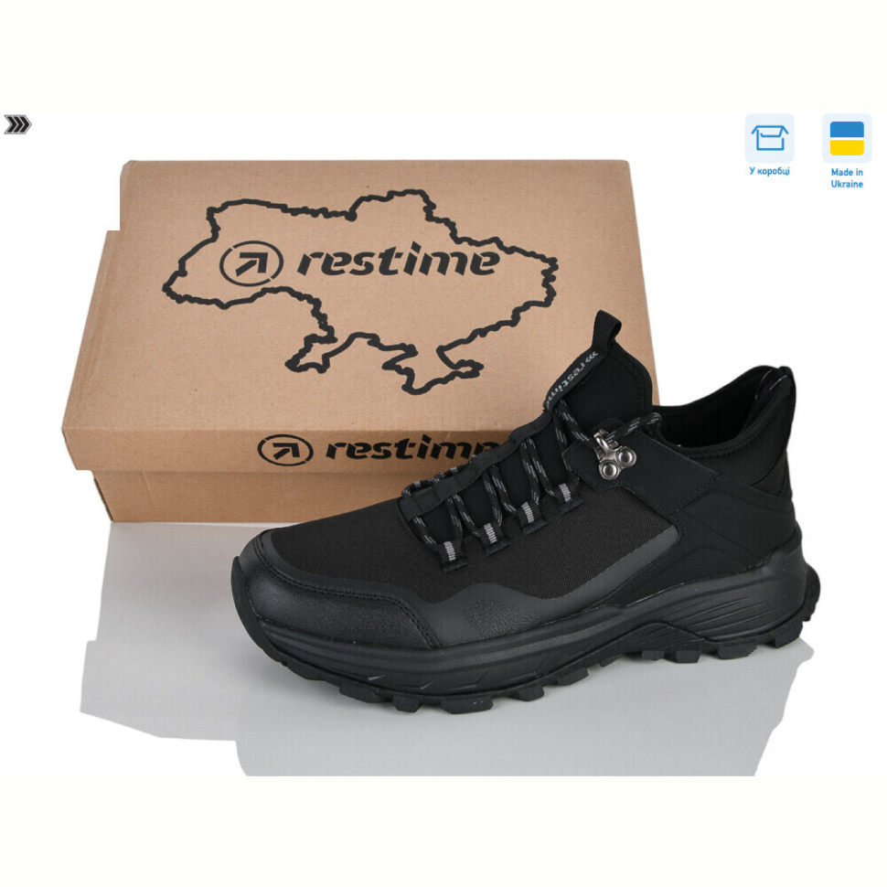 Кроссовки Restime KMZ26843 black Кроссовки Restime KMZ26843 black