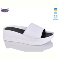 Шлепки Garti 0133 біла шкіра
