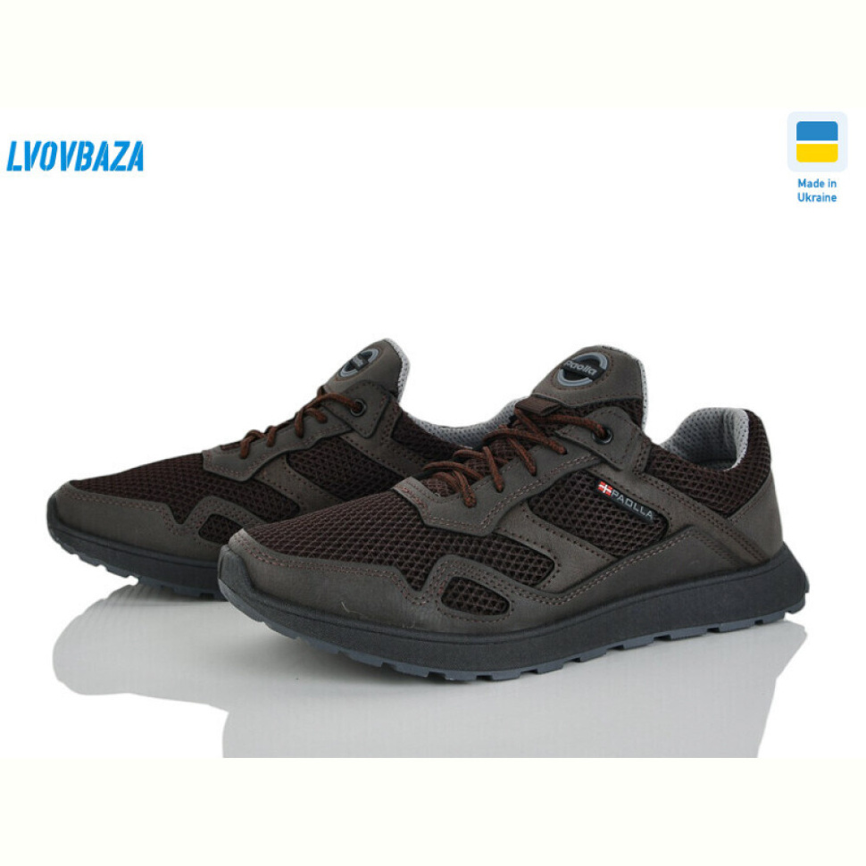 Кроссовки Lvovbaza Paolla Sport 2-3513 корич.сітка