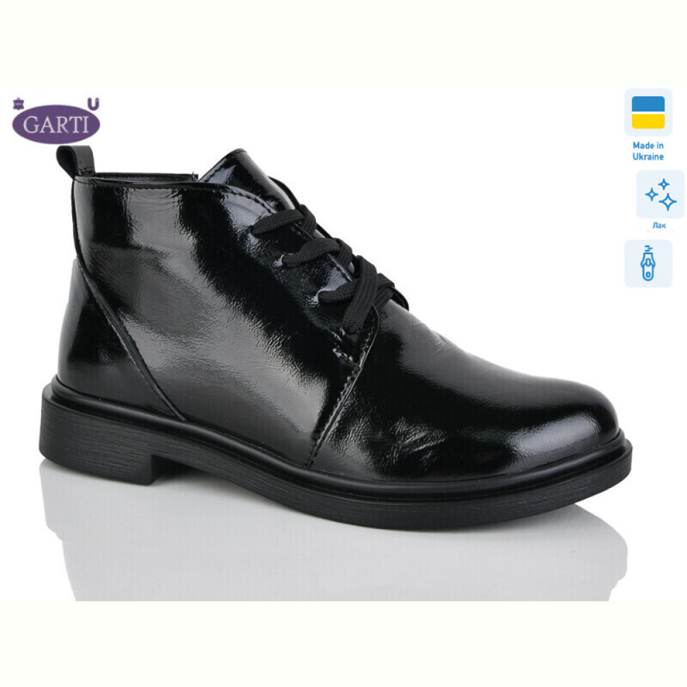 Ботинки Garti 291 чорний лак