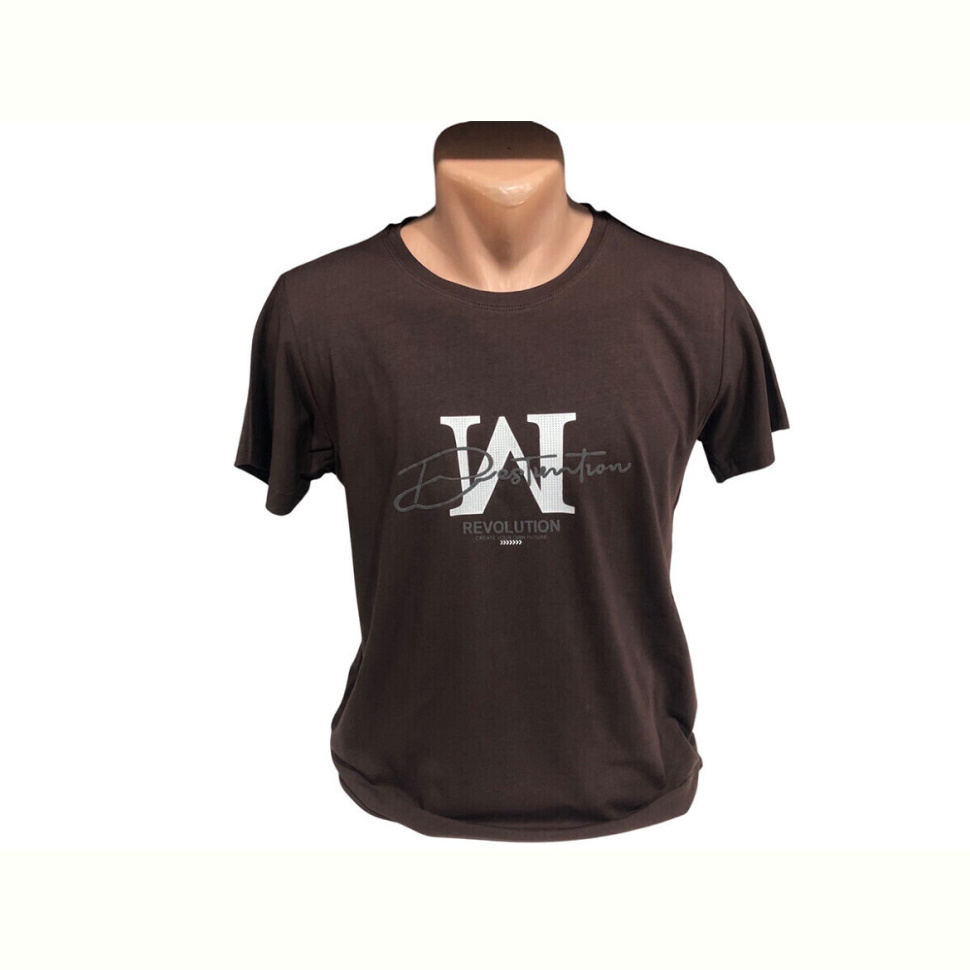 Футболка TurkishBrend C002 коричневий Футболка TurkishBrend C002 коричневий