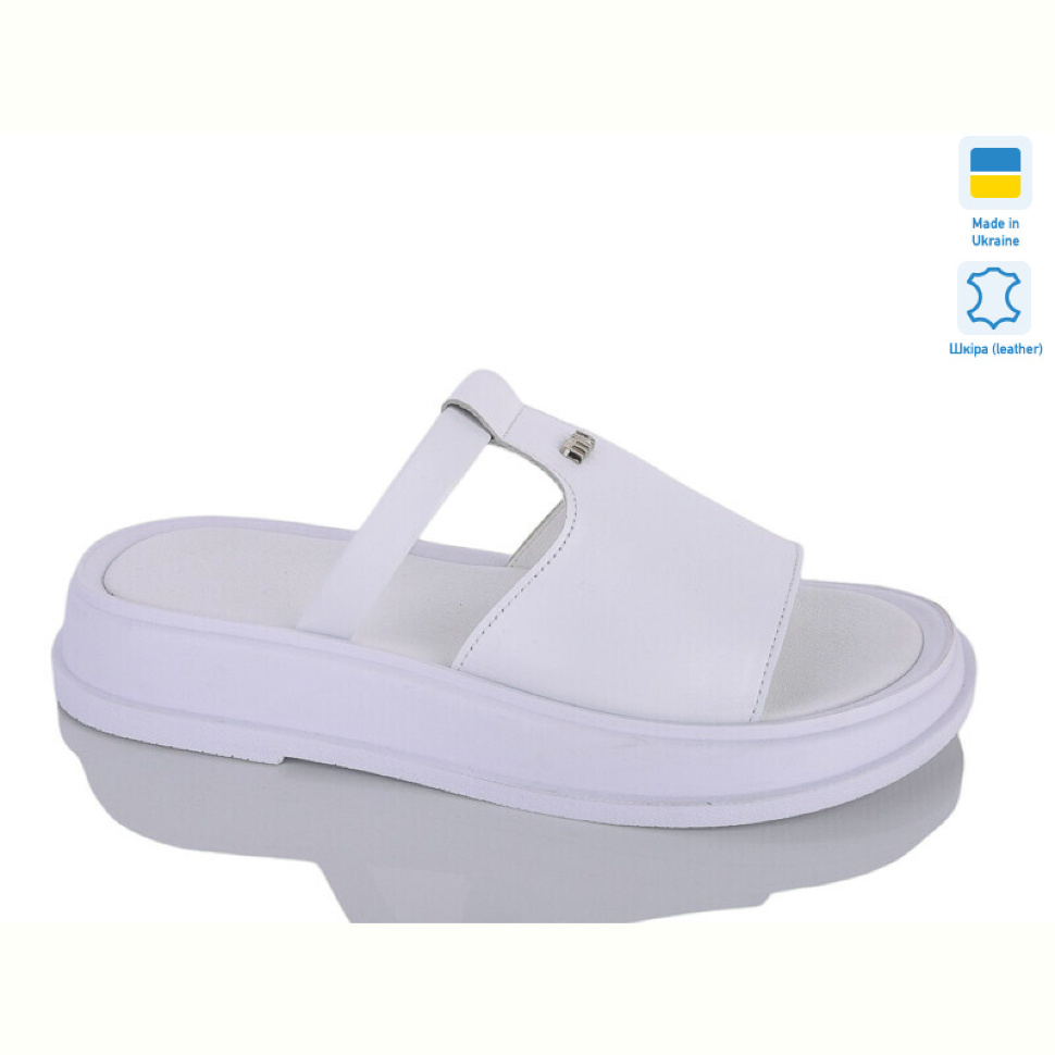 Шлепки Sali 741 білий к.