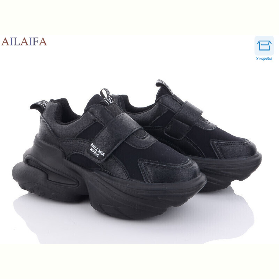 Кроссовки Ailaifa 8205 all black Кроссовки Ailaifa 8205 all black