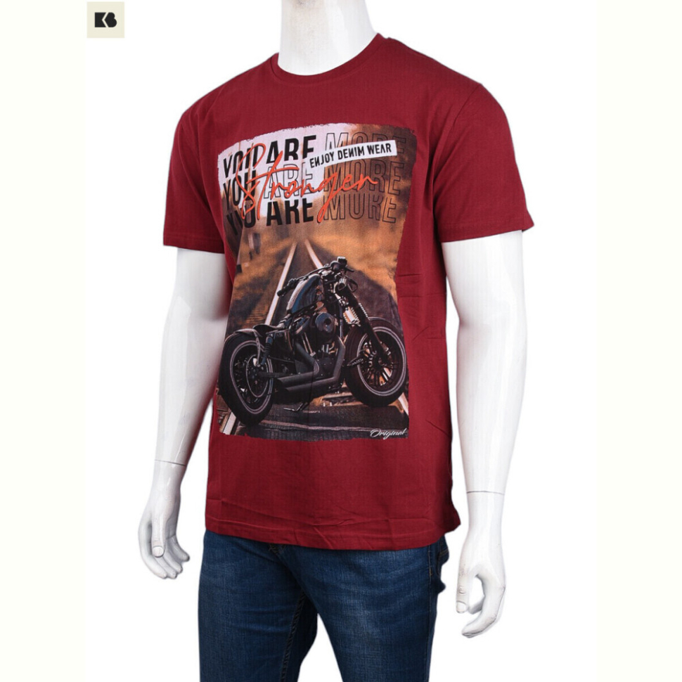 Футболка BIG 3707-098 bordo