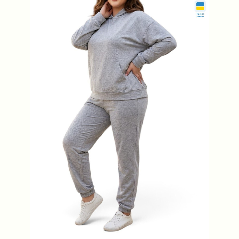 Спортивный костюм Sport style 115-1023 св.сірий