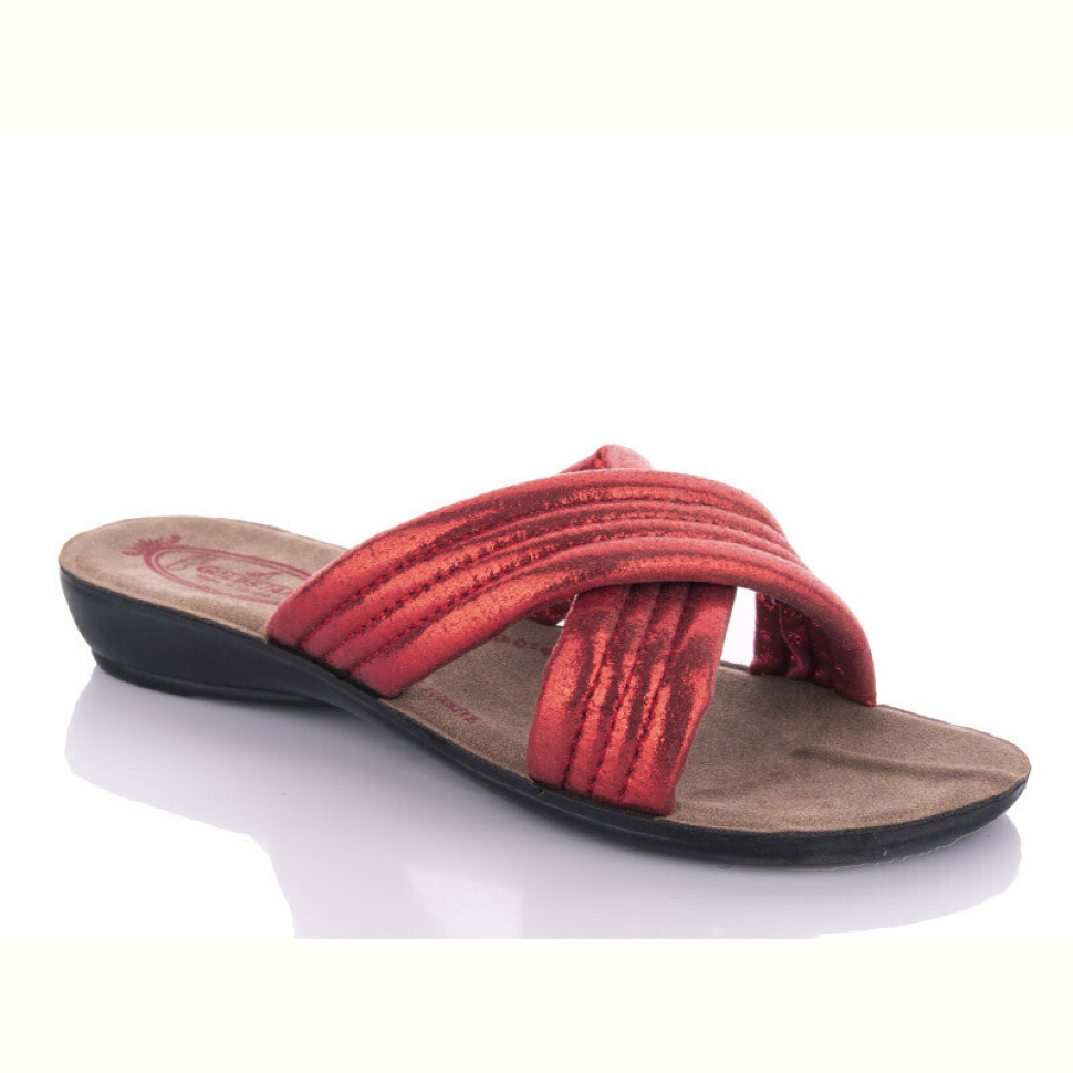 Шлепки DeMur W26-7153 red