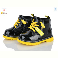 Ботинки Clibee-Doremi ABC(P)708 black-yellow фліс