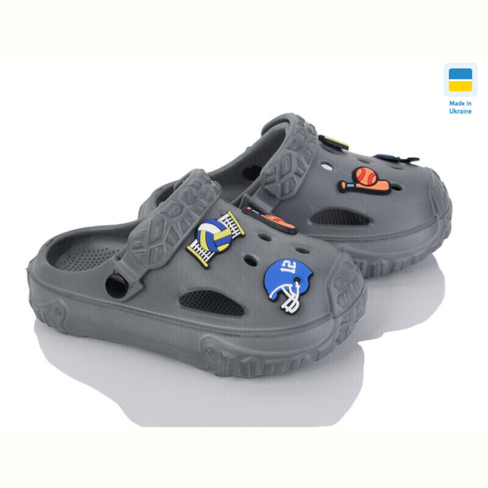 Кроксы Golden Lion 1300 т.сірий