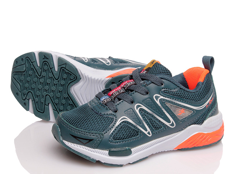 Кроссовки Kidsmix N3571b1 dark green-orange Кроссовки Kidsmix N3571b1 dark green-orange