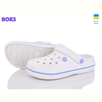 Кроксы Roks Dago 418 білий волошка