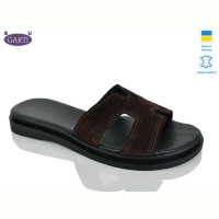 Шлепки Garti 94 коричневий замш