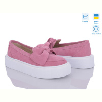 Слипоны G-Aira 571 рожевий білий Под заказ