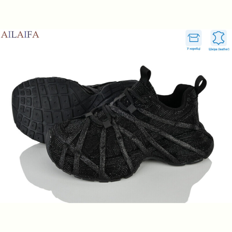 Кроссовки Ailaifa 9886 black