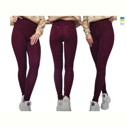 Лосины Sport style 731 бордовий