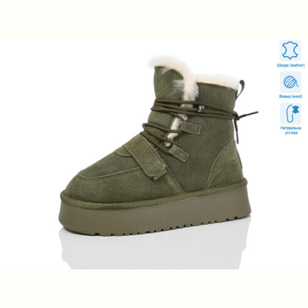 Угги Obuvok L952-8A green