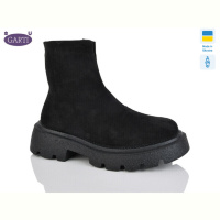 Ботинки Garti 6725 чорний замш