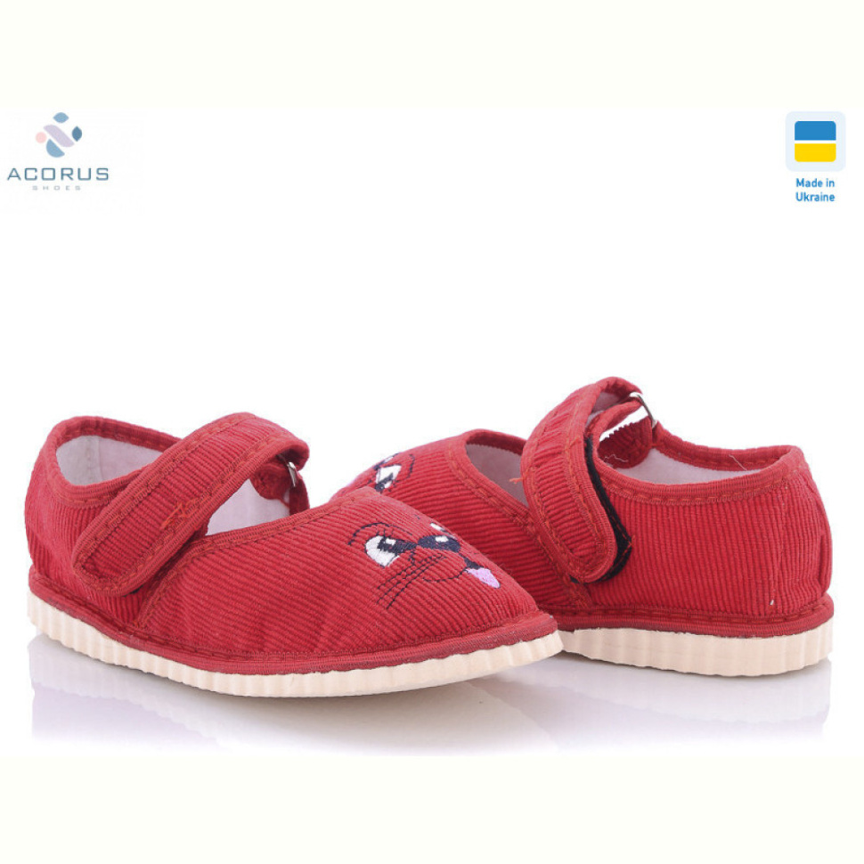 Тапки Acorus Смайл красный
