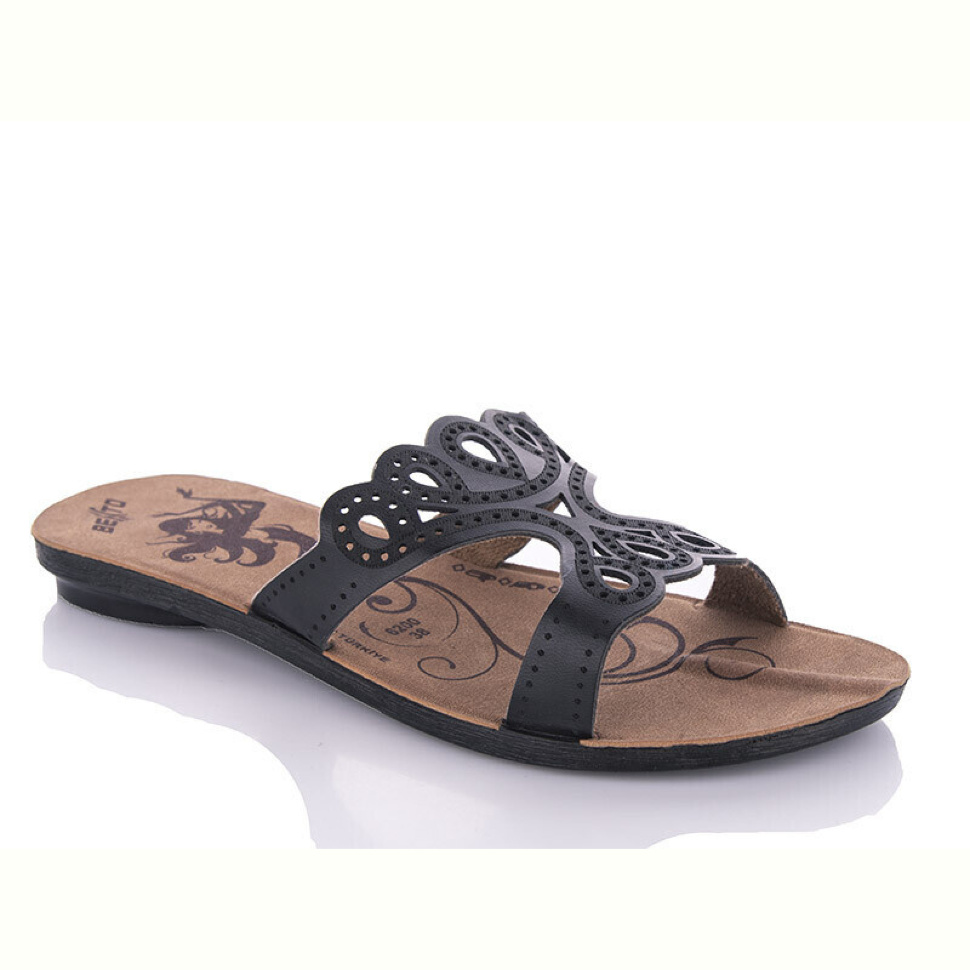 Шлепки DeMur W26-6208 black