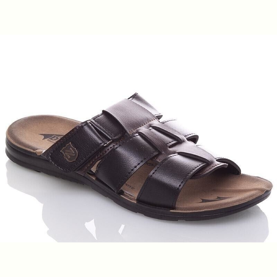 Шлепки DeMur M6850 black-brown