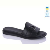 Шлепки Sali 15 чорний к.