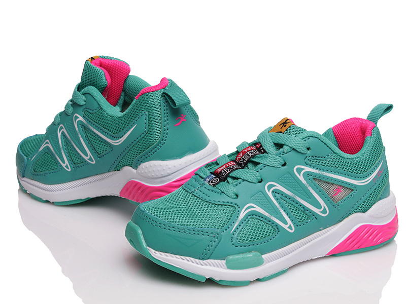 Кроссовки Kidsmix N3571b4 cyan-hotpink-white Кроссовки Kidsmix N3571b4 cyan-hotpink-white