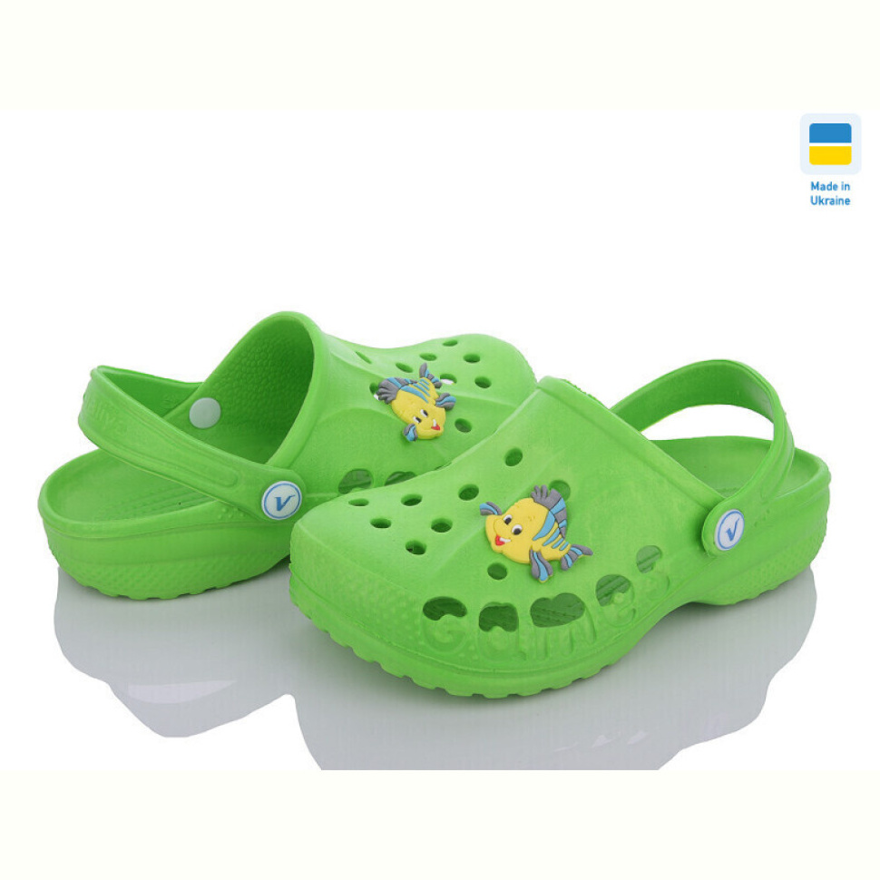 Кроксы LiBang Крокси Віталія зелений