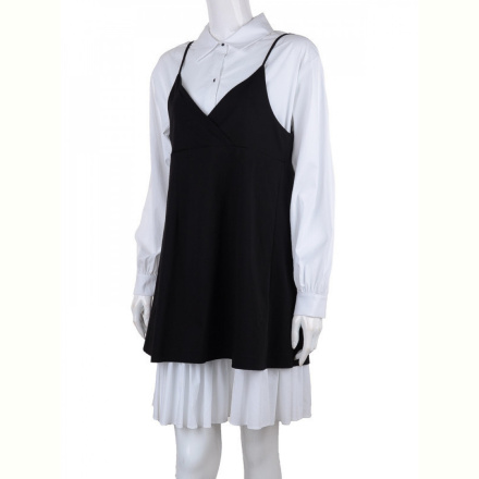 Платье Gelsomino 21-25011 black-white