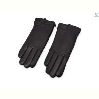 Перчатки RuBi F5 black шкіра олень махра