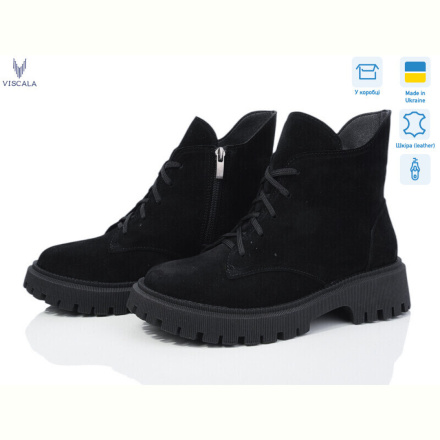 Ботинки Viscala 27216 чорний з.