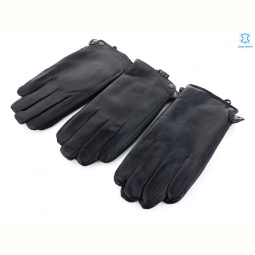 Перчатки RuBi G111М шкіра-хутро black